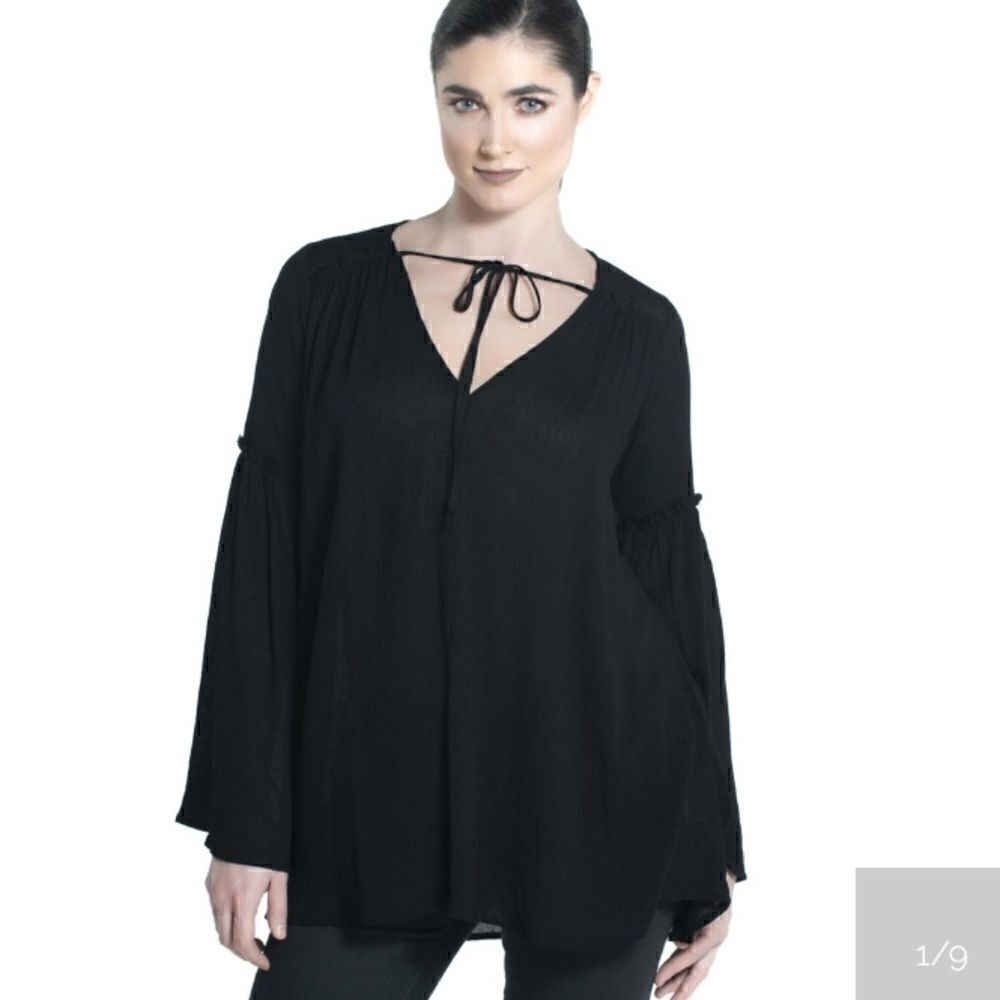 Cotton Candy LA Road to Heaven Top in Black S NWT